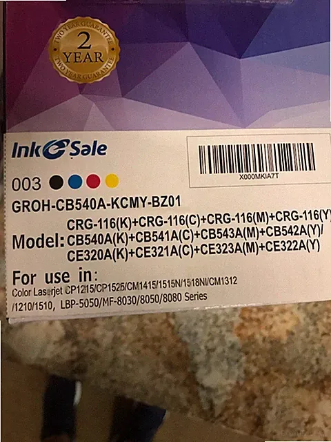 Ink E-Sale 4-pack Toner Cartridges (Cyan, Magenta, Yellow and Key /Black)
