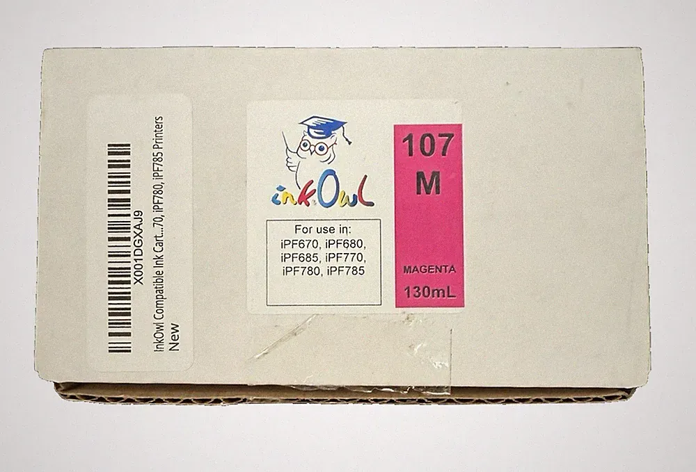 Ink Owl Compatible Canon PFI-107 M Magenta Ink Tank Cartridge Sealed