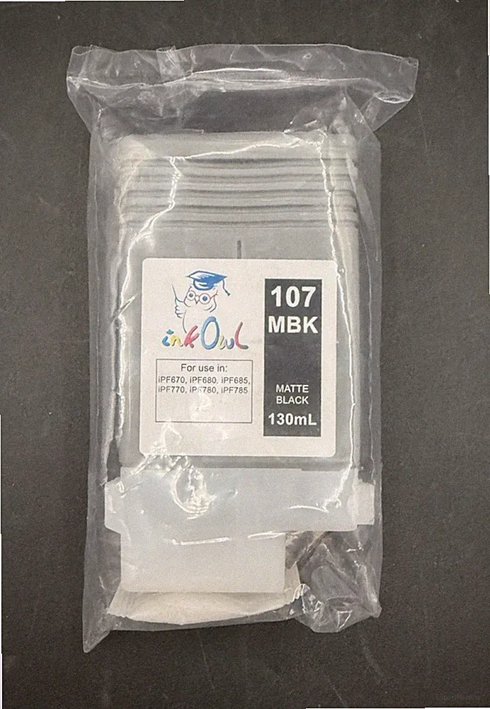 Ink Owl Compatible Canon PFI-107 MBK Matte Black Ink Tank Cartridge Sealed
