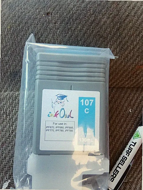 InkOwl 130ml Compatible Cartridge for CANON PFI-101C CYAN iPF5100 iPF6000