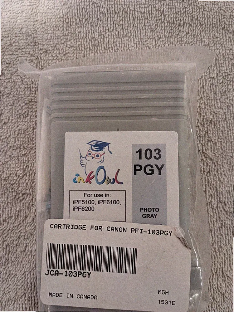 InkOwl 130ml Compatible Cartridge for CANON PFI-103 PGY PHOTO GRAY iPF6200