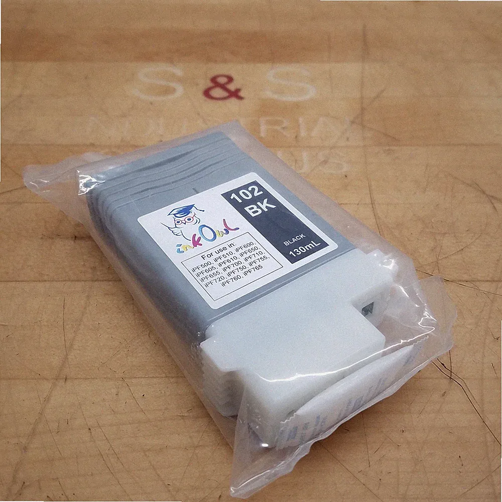 InkOwl JCA-102BK Black Ink Tank, 130ml - NEW