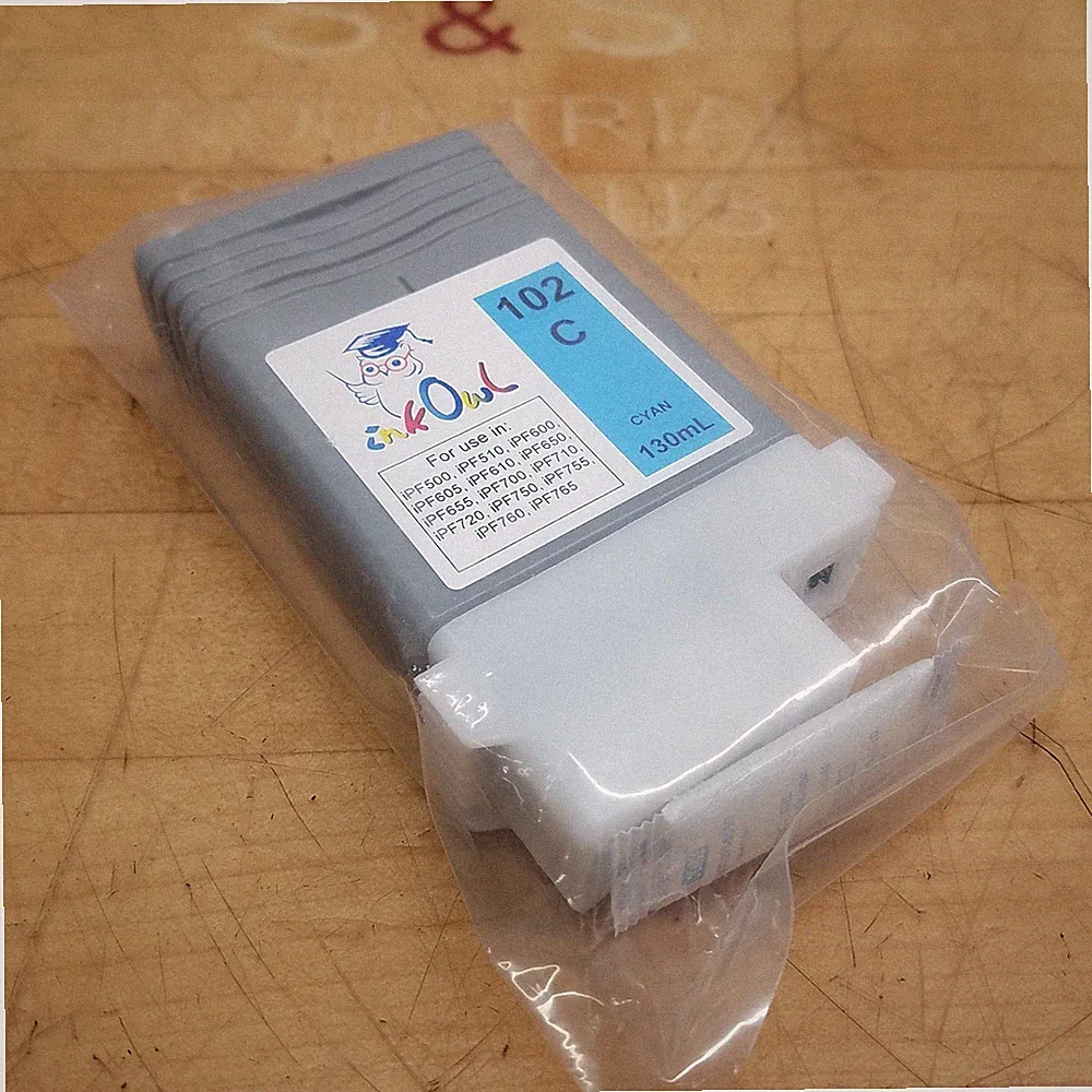 InkOwl JCA-102C Cyan Ink Tank, 130ml - NEW